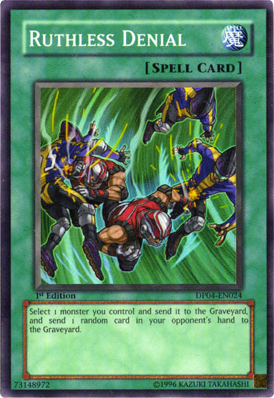Ruthless Denial [DP04-EN024] Super Rare | Good Games Adelaide SA