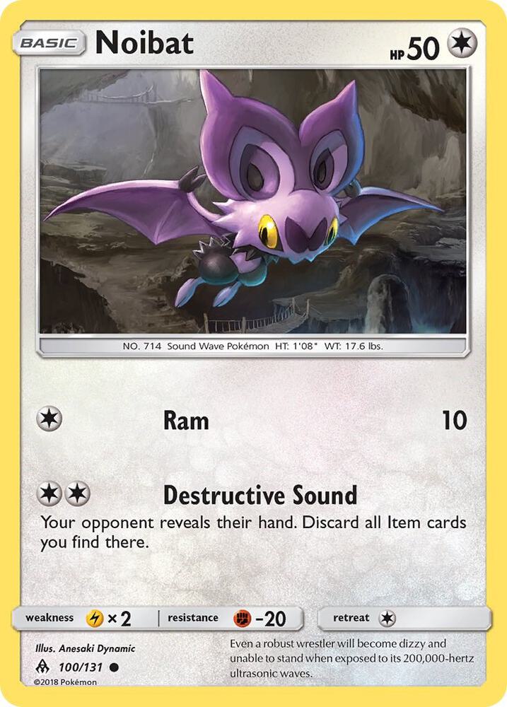 Noibat 100/131 (SM - Forbidden Light)  - Reverse Holofoil | Good Games Adelaide SA