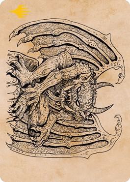 Cloister Gargoyle Showcase Art Card Gold Stamped 65 (Art Series: Adventures in the Forgotten Realms)  | Good Games Adelaide SA