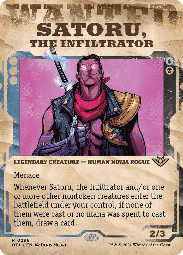 Satoru, the Infiltrator 298 (Outlaws of Thunder Junction)  - Foil | Good Games Adelaide SA