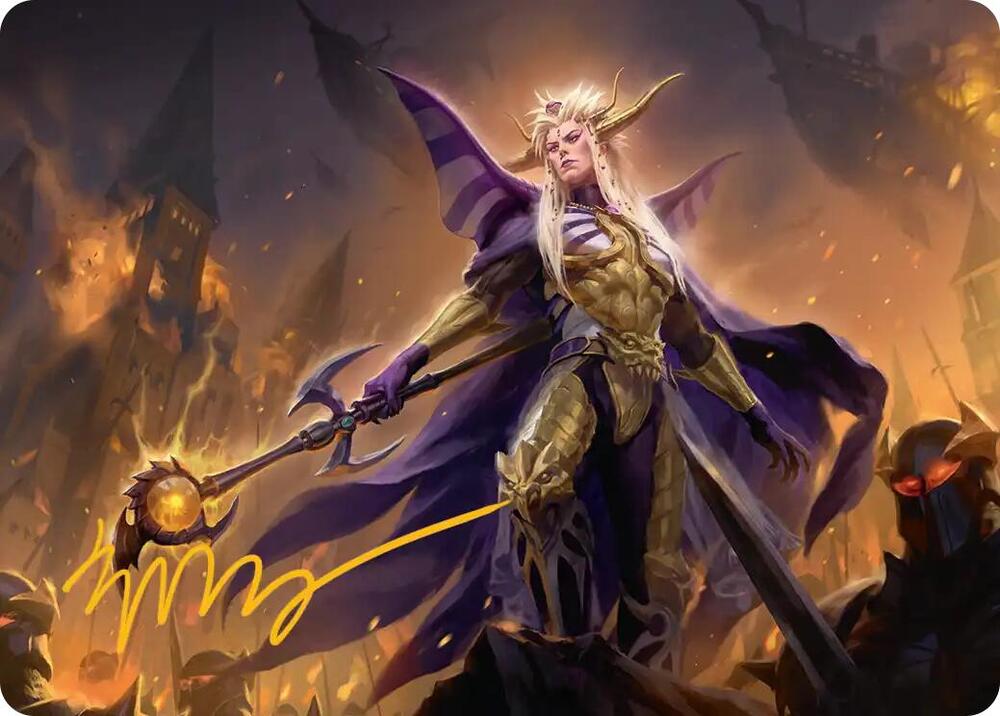 The Emperor of Palamecia Art Card Gold Stamped Signature 13 (Art Series: FINAL FANTASY)  | Good Games Adelaide SA