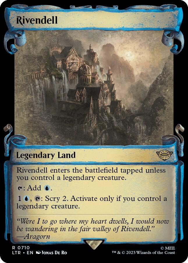 Rivendell 710 (Universes Beyond: The Lord of the Rings: Tales of Middle-earth)  - Showcase Scroll | Good Games Adelaide SA
