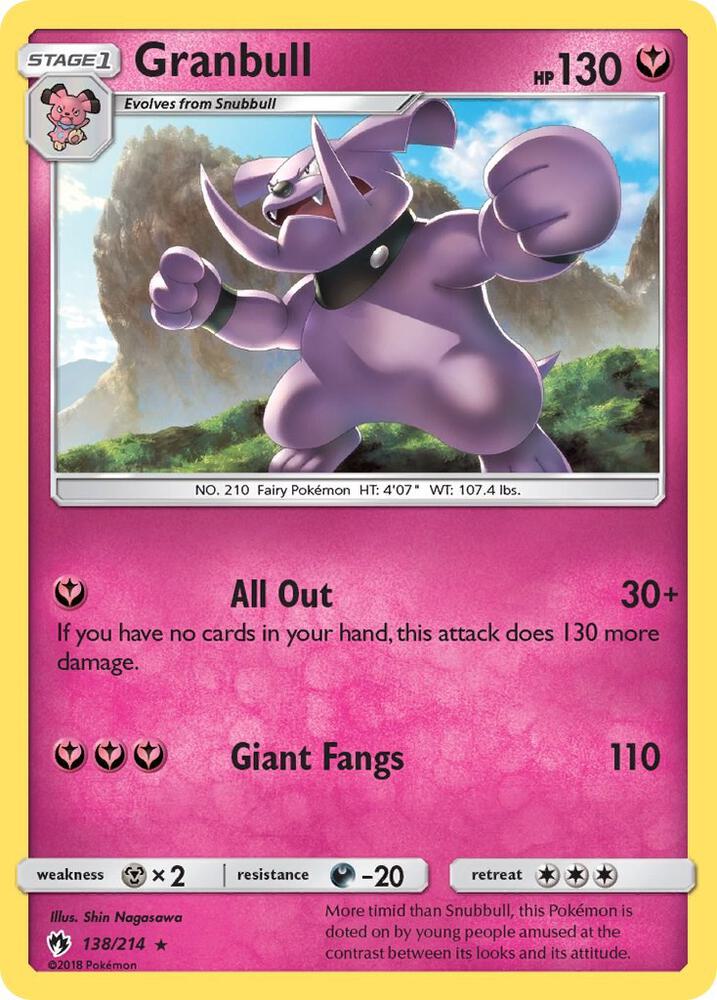 Granbull 138/214 (SM - Lost Thunder)  | Good Games Adelaide SA