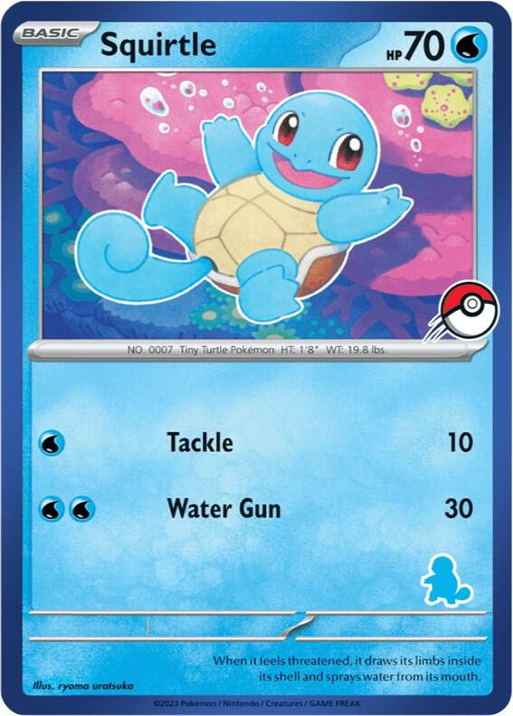 Squirtle Blue Border  (My First Battle)  | Good Games Adelaide SA