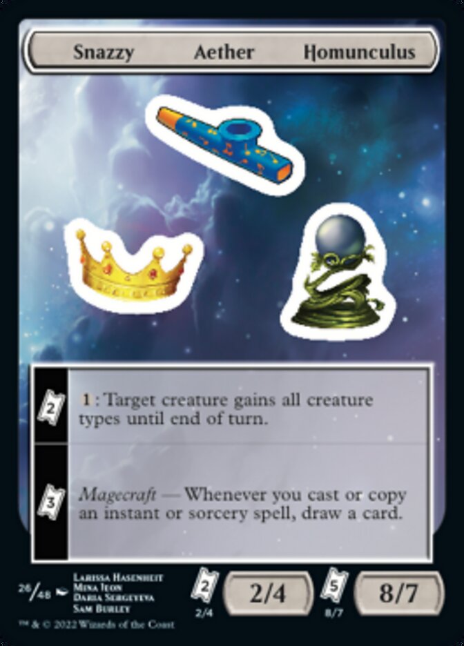 Snazzy Aether Homunculus [Unfinity Stickers] | Good Games Adelaide SA