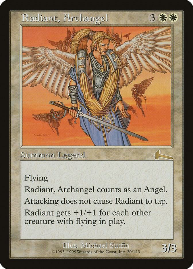 Radiant Archangel 20 (Urza's Legacy)  - Foil | Good Games Adelaide SA