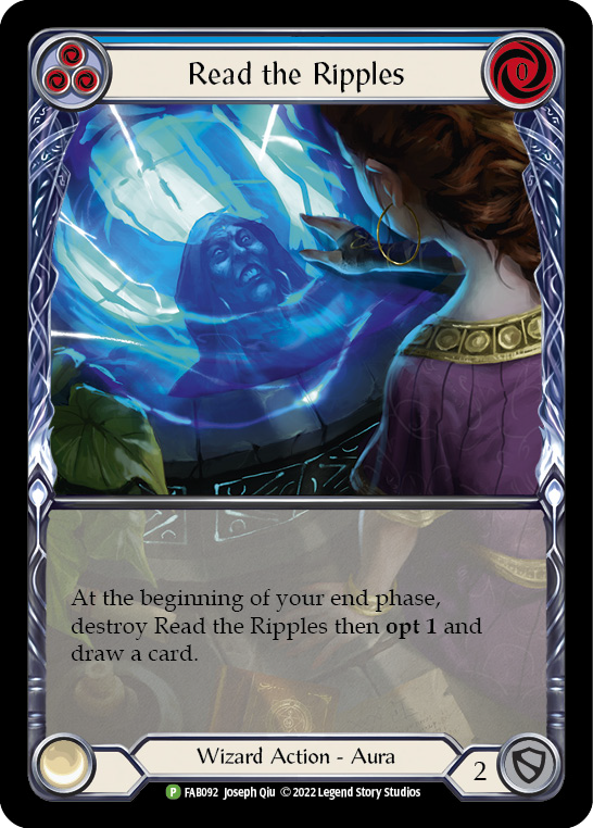 Read the Ripples (Blue) [FAB092] (Promo)  Rainbow Foil | Good Games Adelaide SA