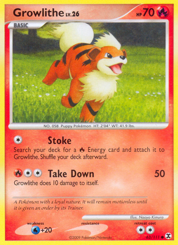 Growlithe (63/111) [Platinum: Rising Rivals] | Good Games Adelaide SA
