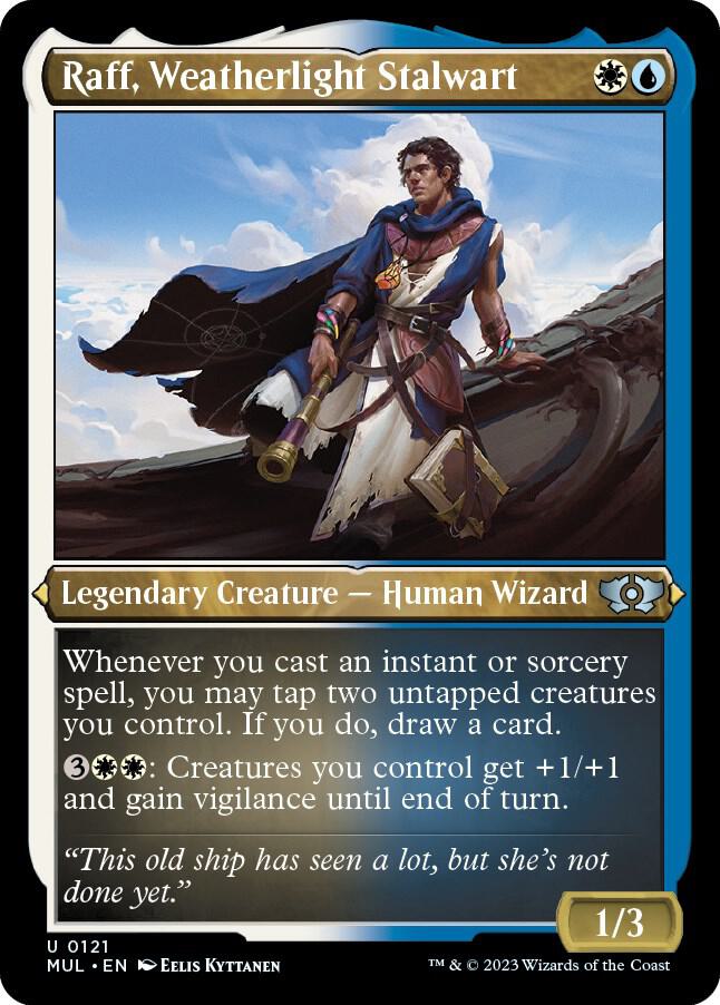Raff Weatherlight Stalwart Foil Etched 121 (March of the Machine: Multiverse Legends)  - Foil | Good Games Adelaide SA