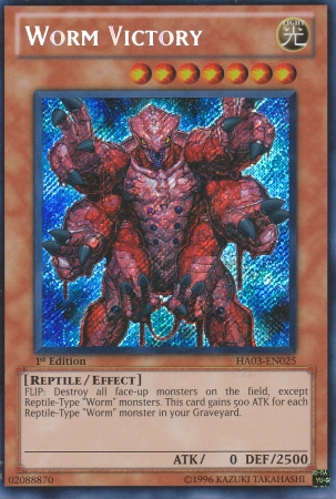 Worm Victory [HA03-EN025] Secret Rare | Good Games Adelaide SA
