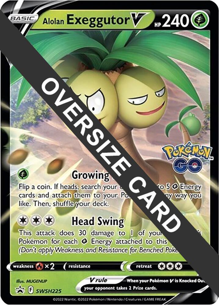 Alolan Exeggutor V SWSH225 SWSH225 (Jumbo Cards)  - Holofoil | Good Games Adelaide SA