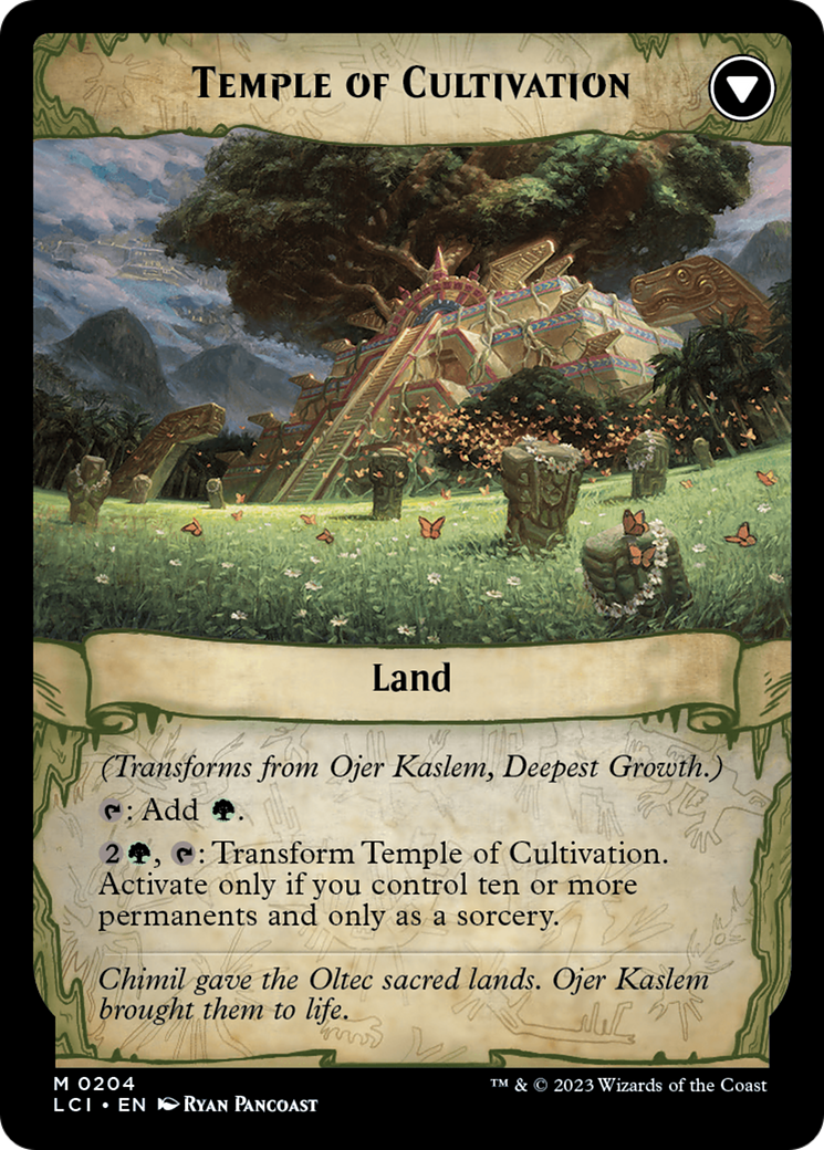 Ojer Kaslem, Deepest Growth // Temple of Cultivation [The Lost Caverns of Ixalan Prerelease Cards] | Good Games Adelaide SA