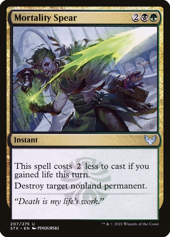 Mortality Spear 207 (Strixhaven: School of Mages)  - Foil | Good Games Adelaide SA