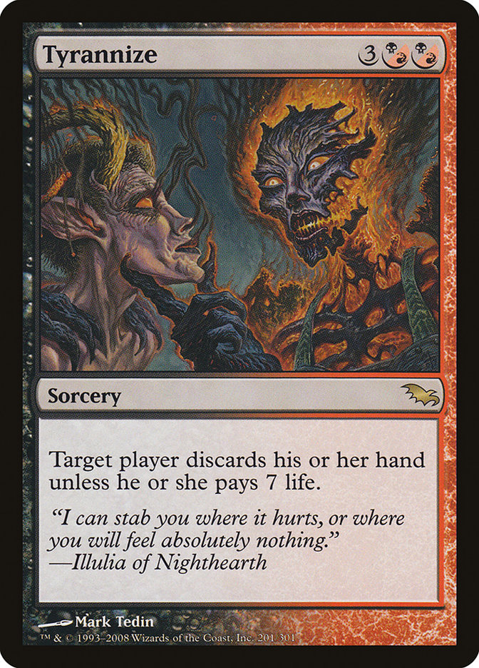 Tyrannize 201 (Shadowmoor)  - Foil | Good Games Adelaide SA
