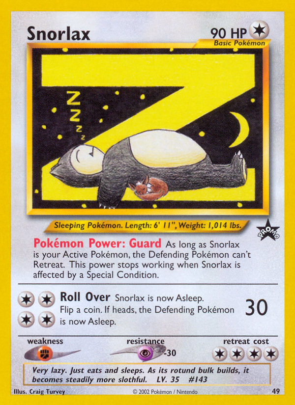 Snorlax (49) [Wizards of the Coast: Black Star Promos] | Good Games Adelaide SA