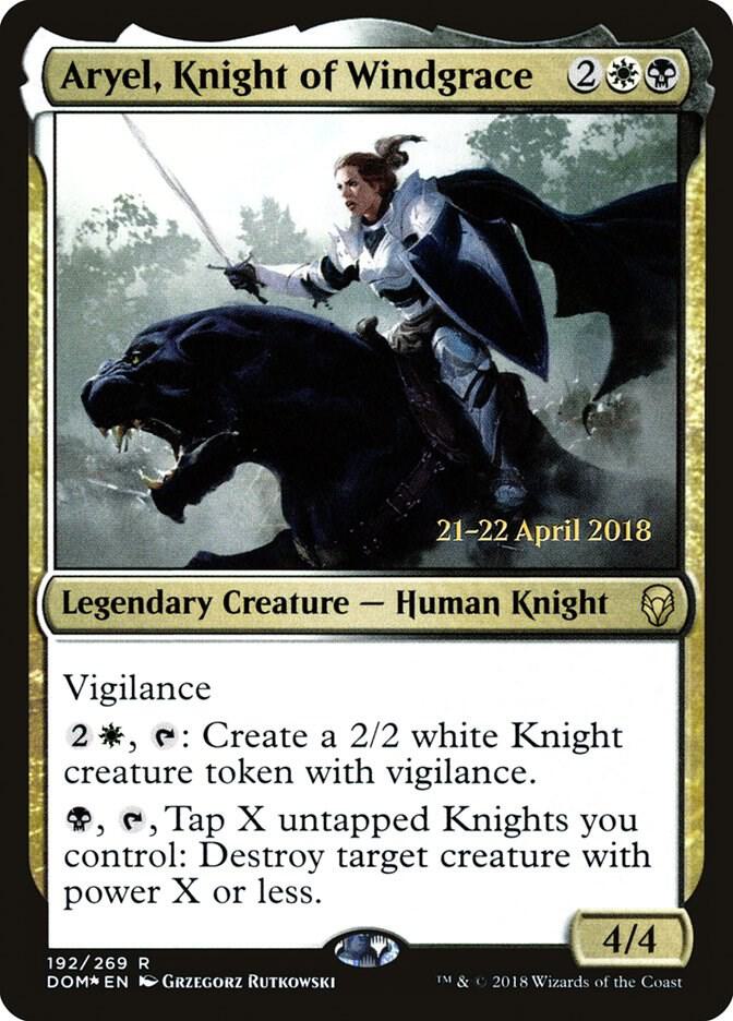 Aryel, Knight of Windgrace 192 (Prerelease Cards)  - PreRelease Foil | Good Games Adelaide SA