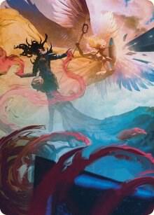 Drana and Linvala Art Card 58 (Art Series: March of the Machine)  | Good Games Adelaide SA