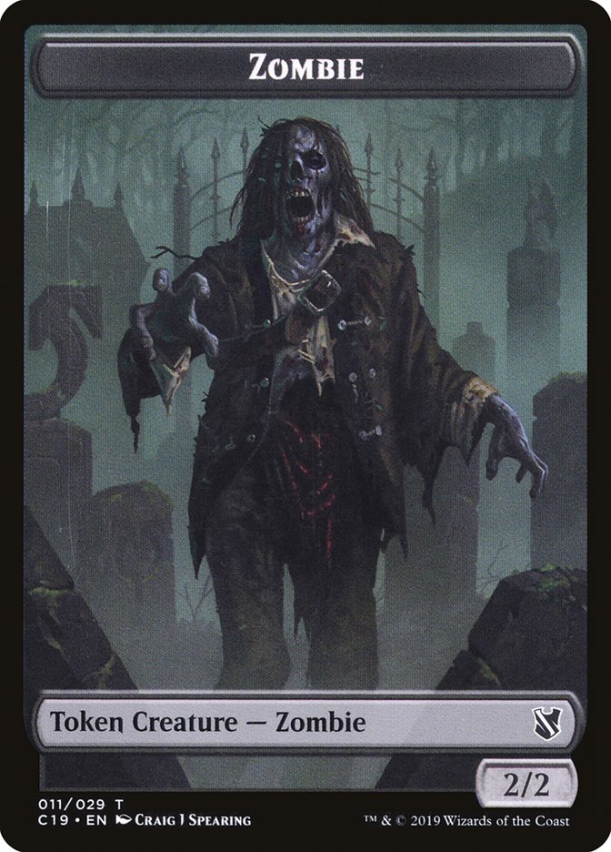 Zombie (011/029) [Commander 2019 Tokens] | Good Games Adelaide SA