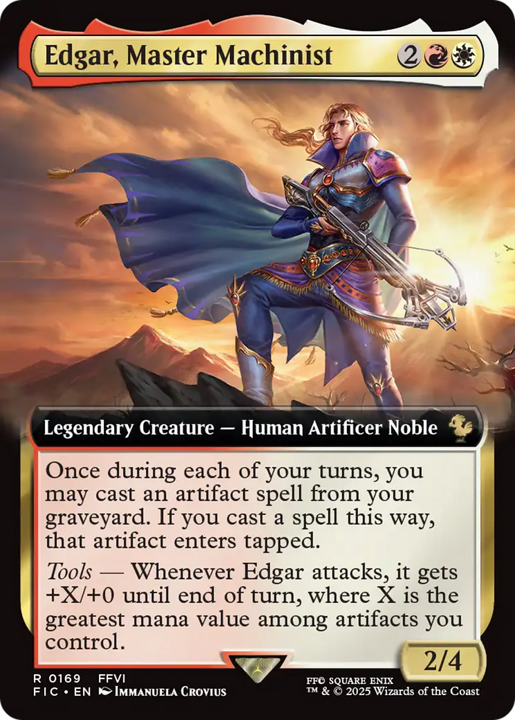 Edgar, Master Machinist (Extended Art) [FINAL FANTASY Commander] | Good Games Adelaide SA
