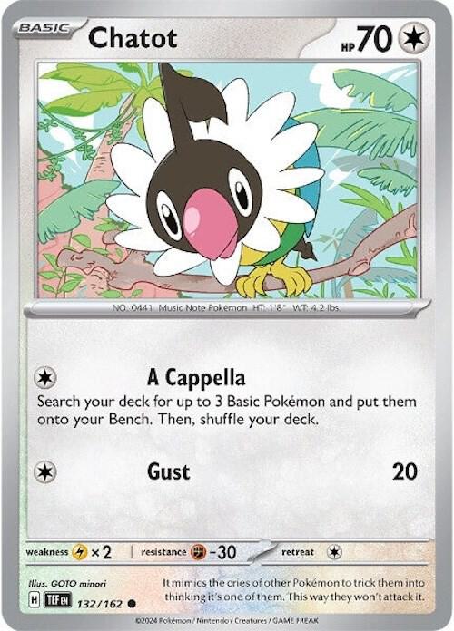 Chatot 132/162 (SV05: Temporal Forces)  | Good Games Adelaide SA
