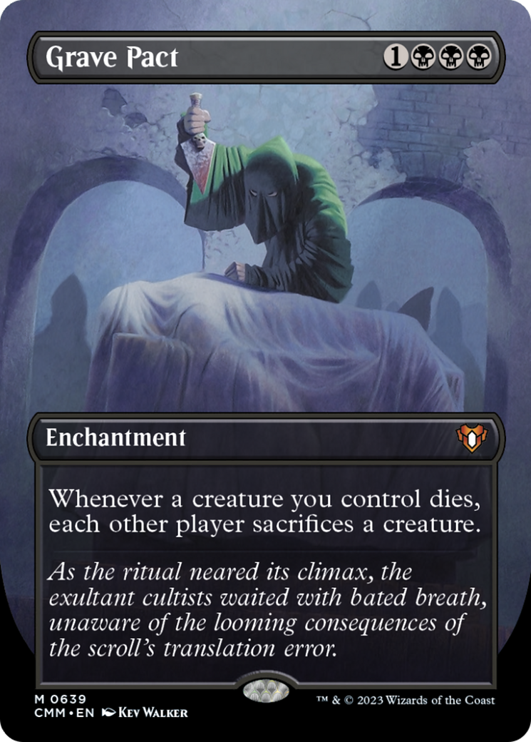 Grave Pact (Borderless Alternate Art) [Commander Masters] | Good Games Adelaide SA