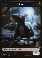 Faerie Rogue // Rat Double-sided Token [Commander: Zendikar Rising Tokens] | Good Games Adelaide SA