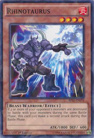Rhinotaurus [BP03-EN076] Shatterfoil Rare | Good Games Adelaide SA