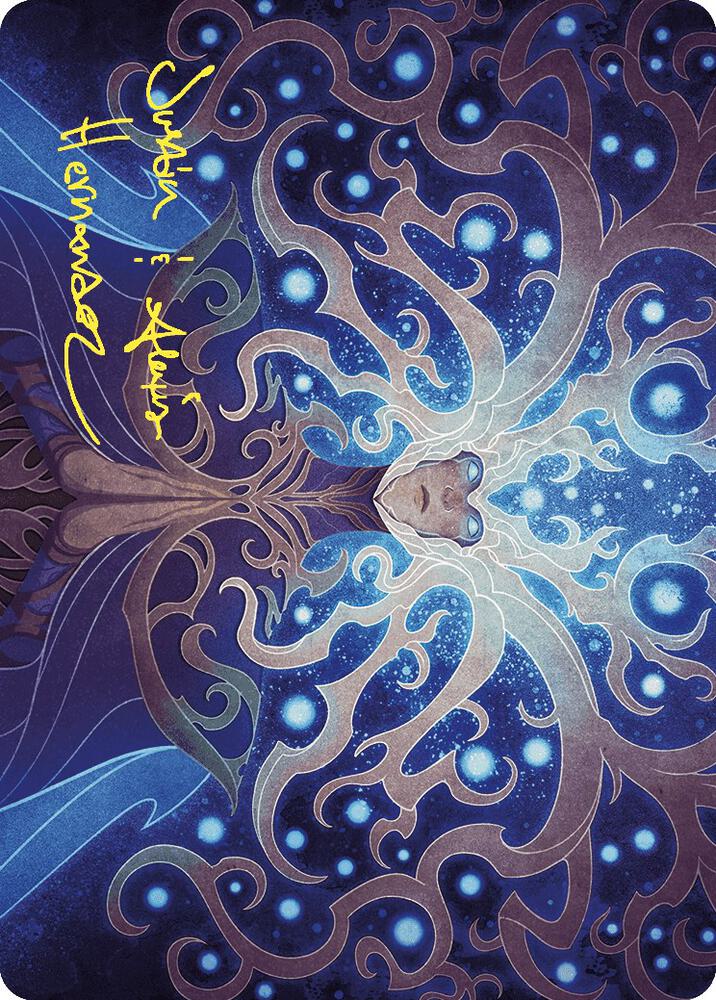 Omniscience Art Card Gold Stamped Signature 68 (Art Series: Wilds of Eldraine)  | Good Games Adelaide SA
