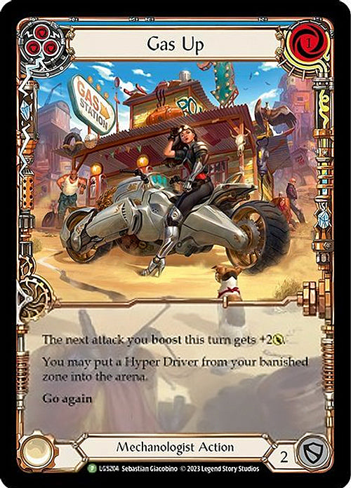 Gas Up (Blue) [LGS204] (Promo)  Rainbow Foil | Good Games Adelaide SA