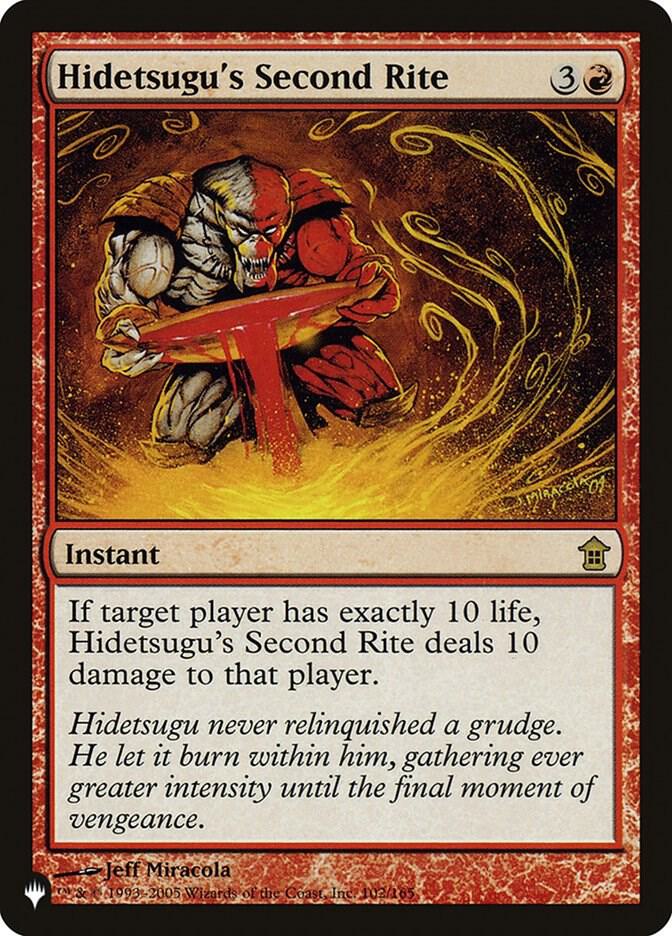 Hidetsugus Second Rite 102/165 (The List Reprints)  | Good Games Adelaide SA