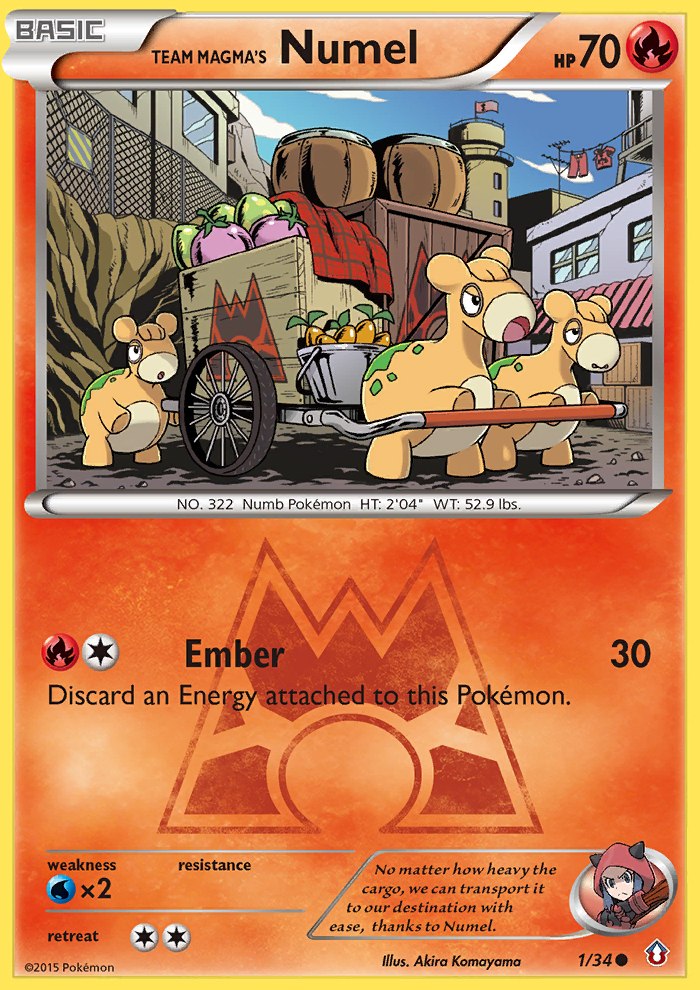 Team Magma's Numel (1/34) [XY: Double Crisis] | Good Games Adelaide SA