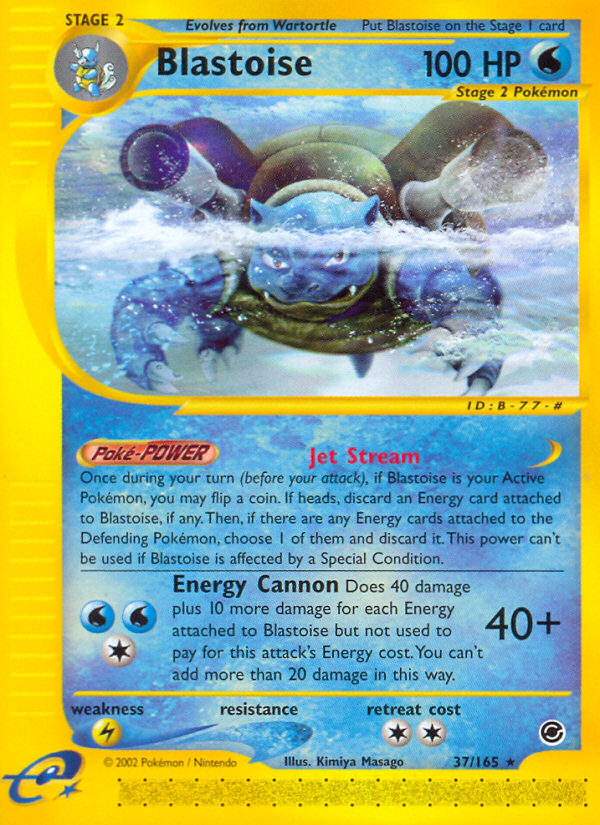 Blastoise (37/165) [Expedition: Base Set] | Good Games Adelaide SA
