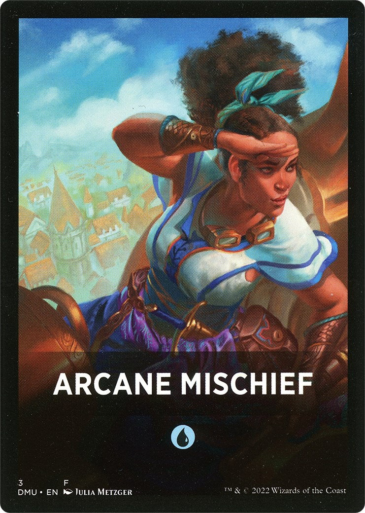 Arcane Mischief Theme Card [Dominaria United Tokens] | Good Games Adelaide SA