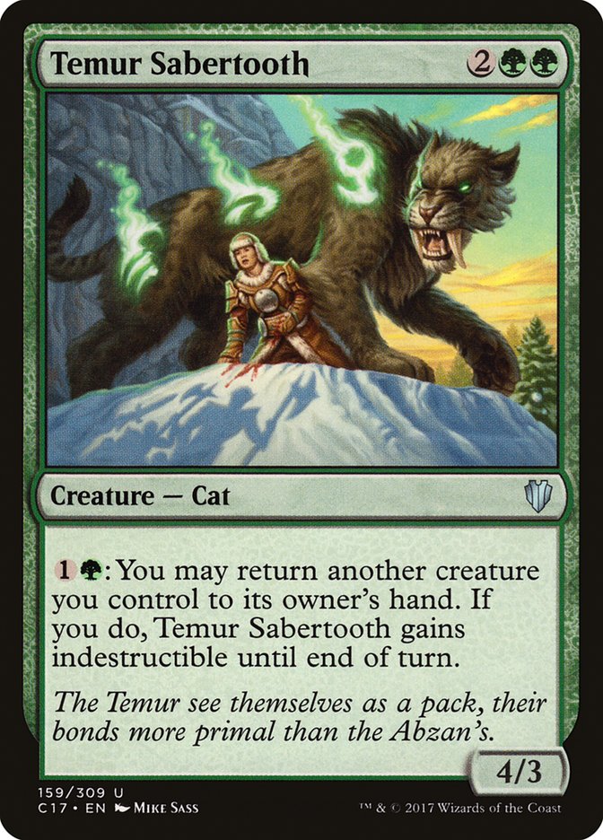 Temur Sabertooth [Commander 2017] | Good Games Adelaide SA