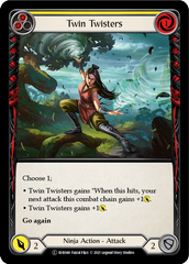 Twin Twisters (Yellow) [EVR048] (Everfest)  1st Edition Rainbow Foil | Good Games Adelaide SA