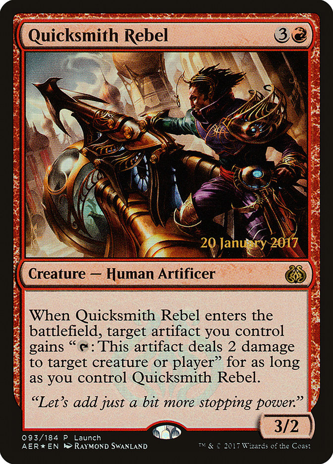 Quicksmith Rebel [Aether Revolt Promos] | Good Games Adelaide SA