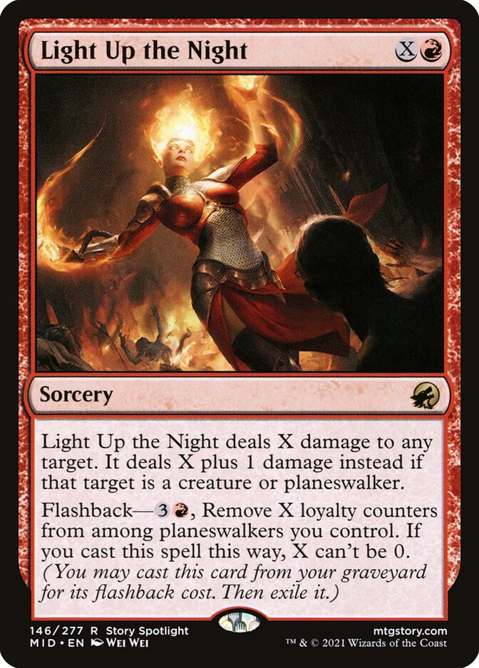 Light Up the Night 146 (Innistrad: Midnight Hunt)  - Foil | Good Games Adelaide SA