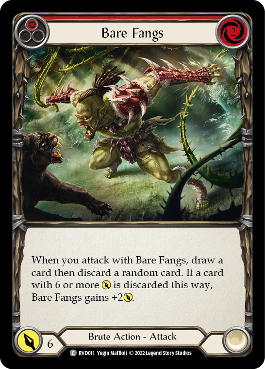 Bare Fangs (Red) [RVD011] (Classic Battles: Rhinar vs Dorinthea) | Good Games Adelaide SA