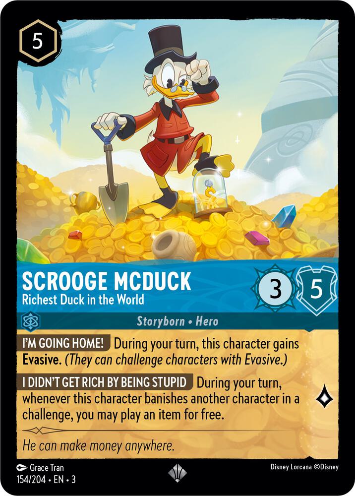 Scrooge McDuck Richest Duck in the World 154/204 (Into the Inklands)  | Good Games Adelaide SA