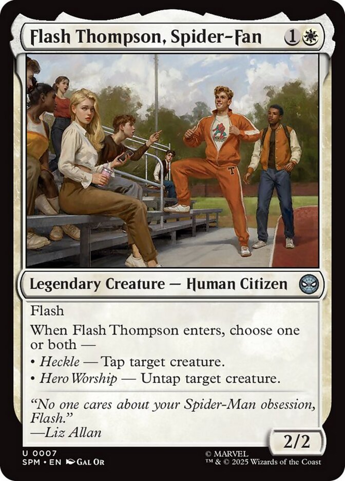 Flash Thompson, Spider-Fan 7 (Marvel's Spider-Man)  - Foil | Good Games Adelaide SA