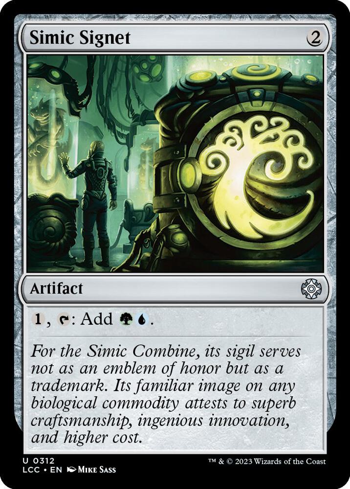 Simic Signet 312 (Commander: The Lost Caverns of Ixalan)  | Good Games Adelaide SA