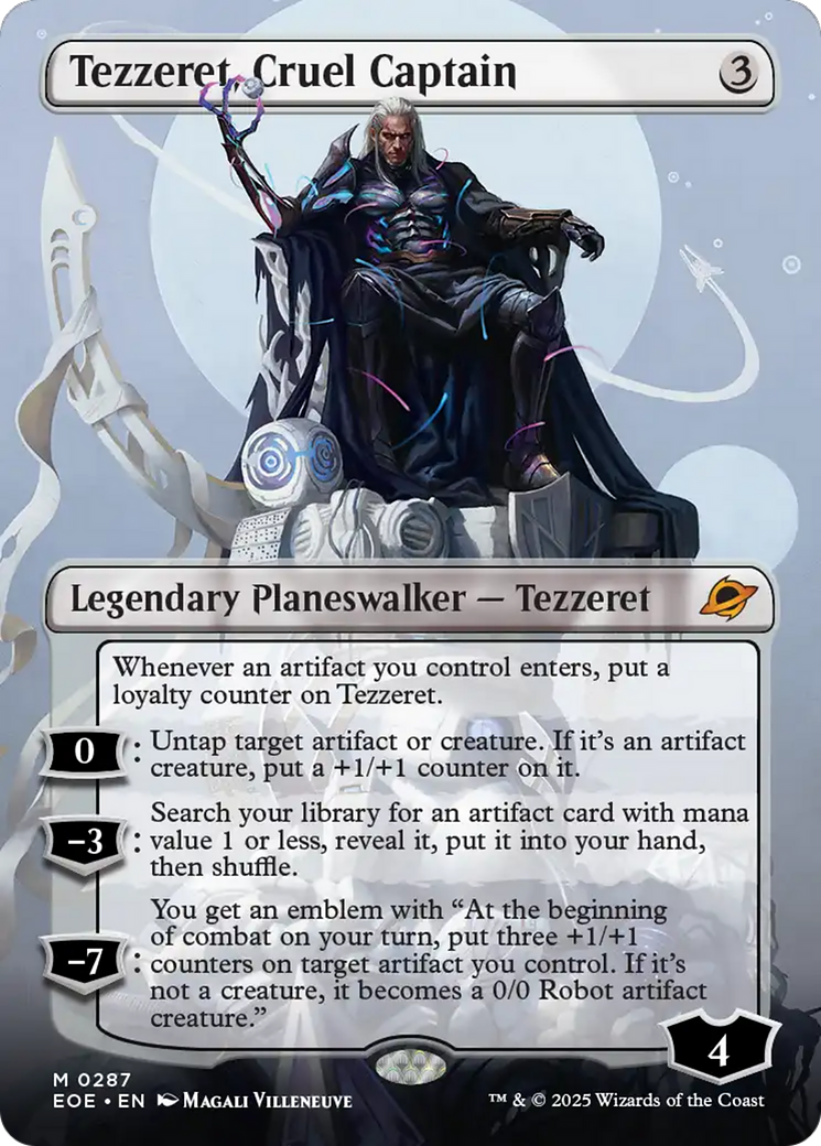 Tezzeret, Cruel Captain (Borderless) [Edge of Eternities] | Good Games Adelaide SA