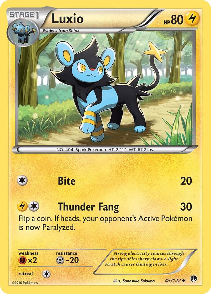 Luxio 45/122 (XY - BREAKpoint)  | Good Games Adelaide SA