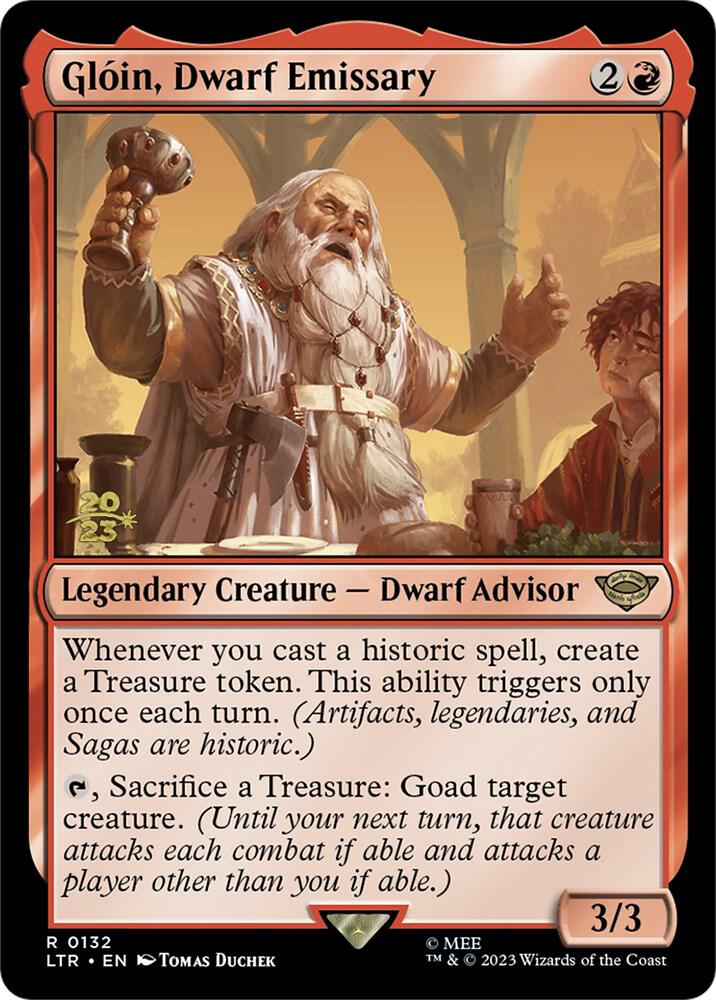 Gloin Dwarf Emissary 132 (Prerelease Cards)  - Foil | Good Games Adelaide SA