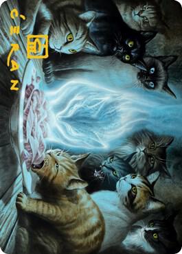Cant Stay Away Art Card Gold Stamped Signature 56 (Art Series: Innistrad: Midnight Hunt)  | Good Games Adelaide SA