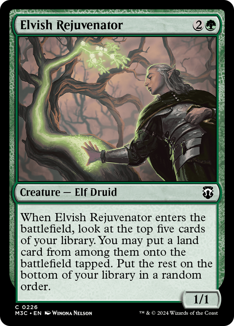 Elvish Rejuvenator (Ripple Foil) [Modern Horizons 3 Commander] | Good Games Adelaide SA