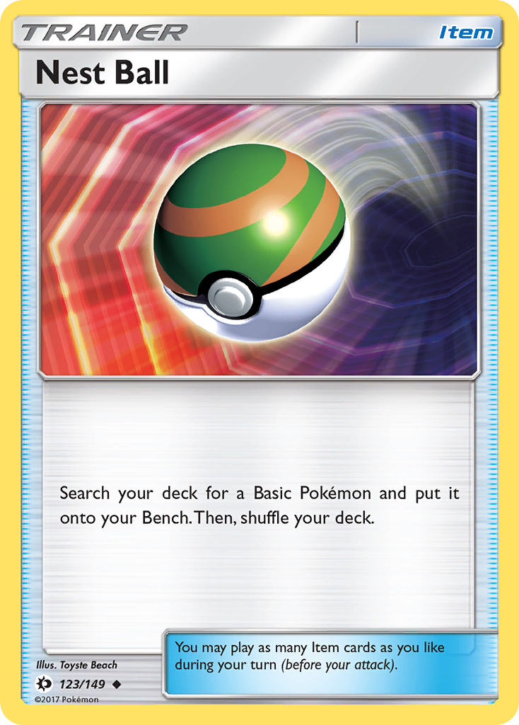 Nest Ball (123/149) [Sun & Moon: Base Set] | Good Games Adelaide SA