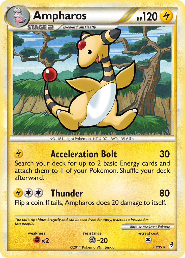 Ampharos (23/95) [HeartGold & SoulSilver: Call of Legends] | Good Games Adelaide SA