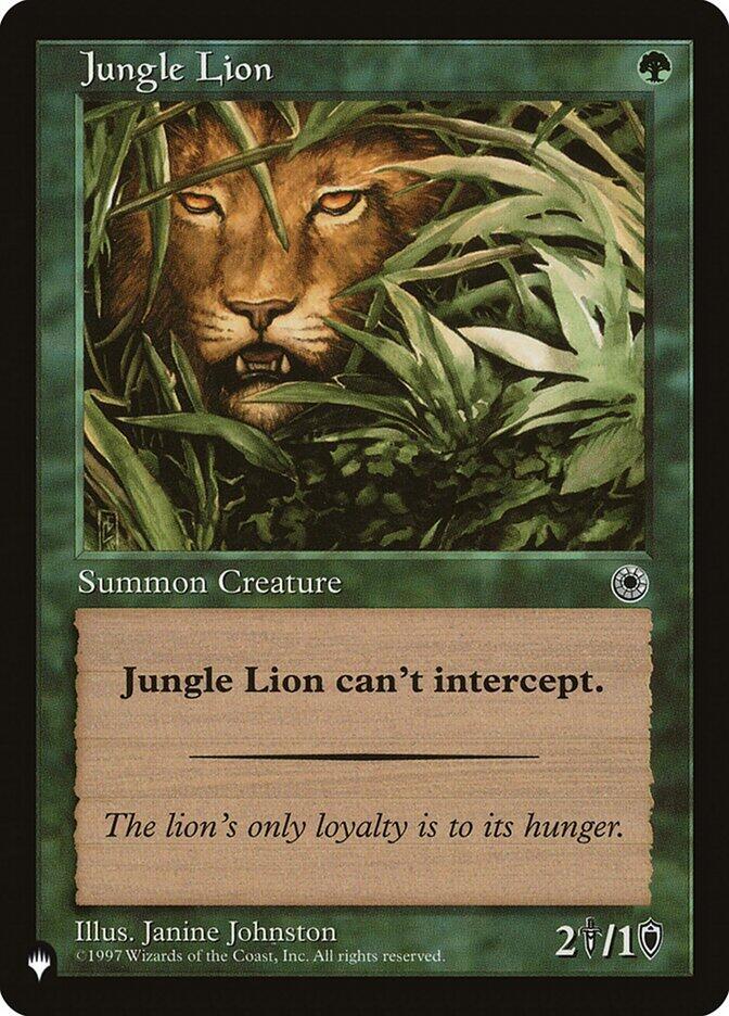 Jungle Lion  (The List Reprints)  | Good Games Adelaide SA
