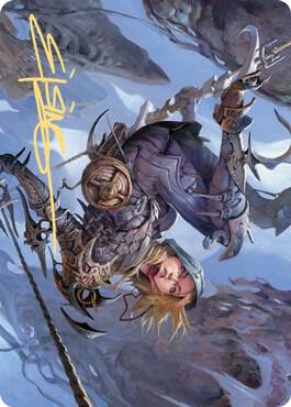 Blackbloom Rogue Art Card Gold Stamped Signature 53 (Art Series: Zendikar Rising)  | Good Games Adelaide SA